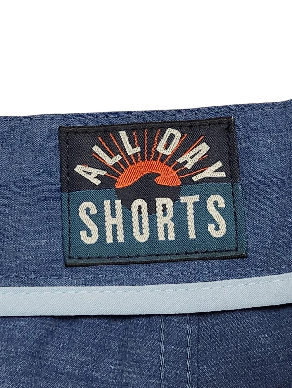 Faherty All Day Shorts Chino Blue Mens Size 34